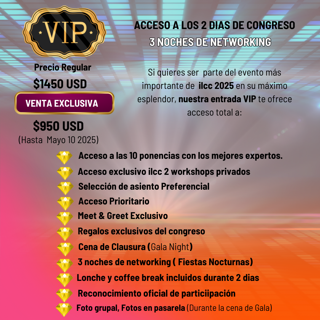 Paquete VIP Congreso Anaheim, CA