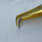 90L White and Gold-Micro Grip Tweezer