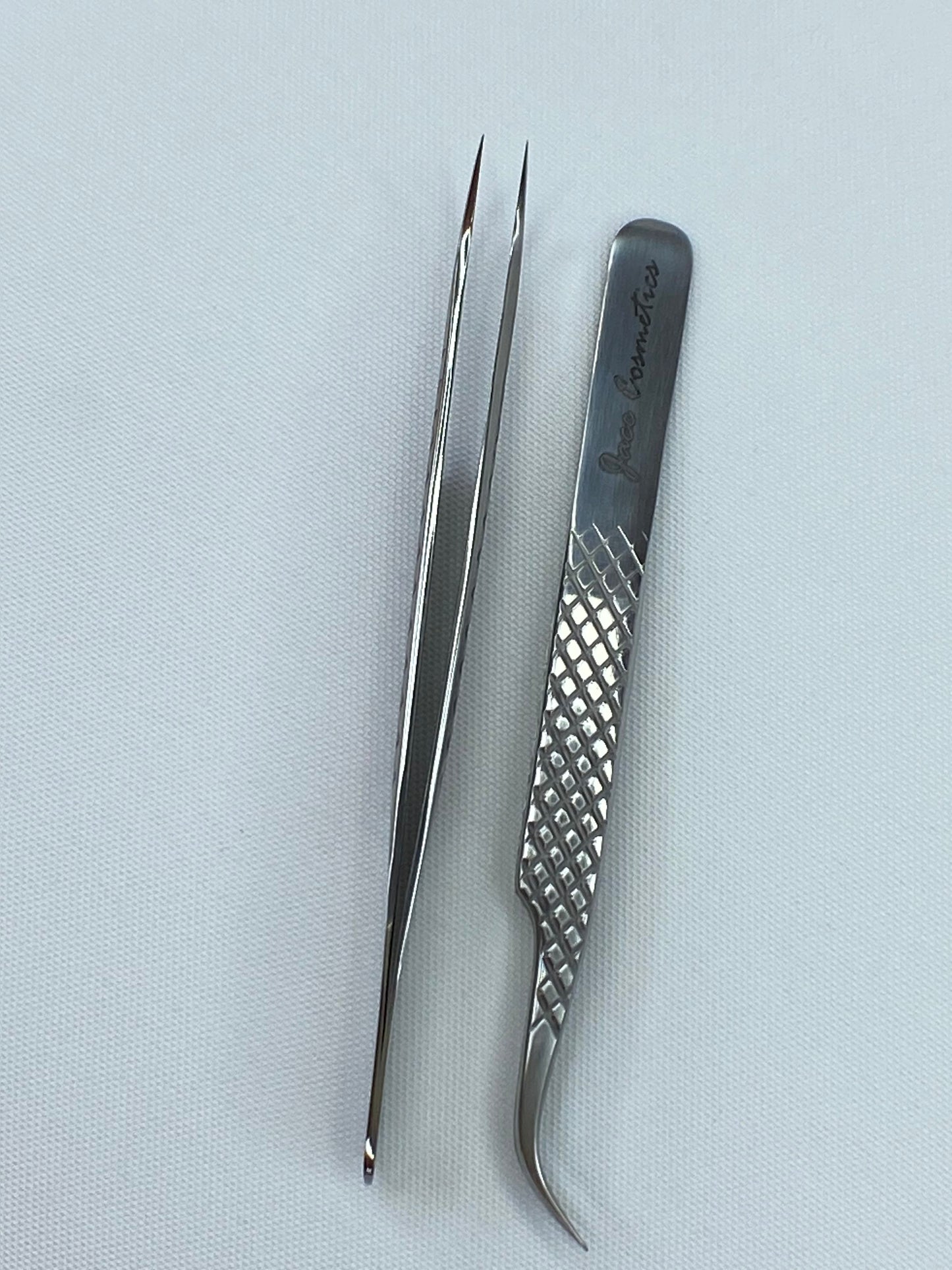 Silver J- Micro Grip Tweezers