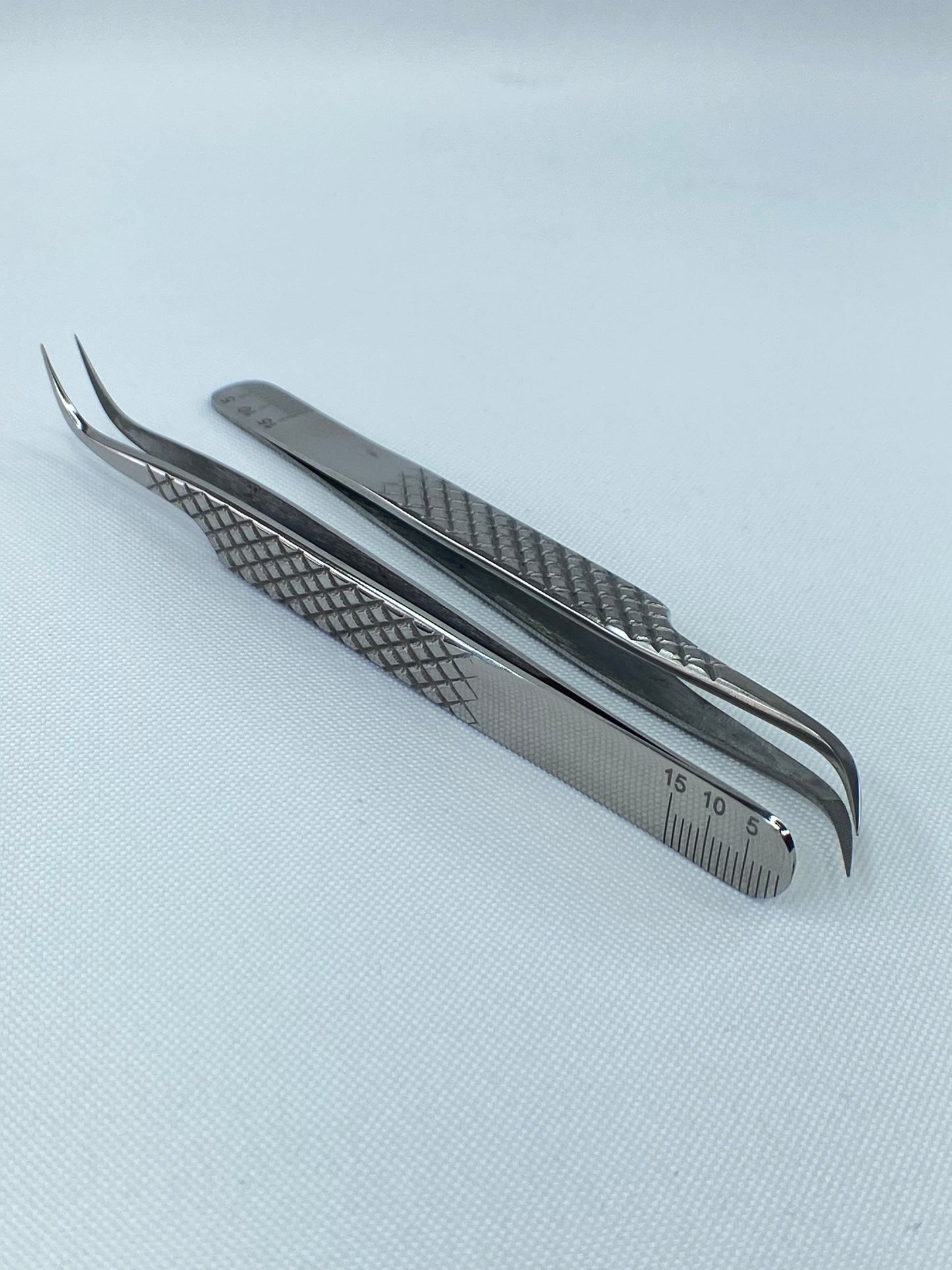 Silver J- Micro Grip Tweezers