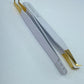 90L White and Gold-Micro Grip Tweezer